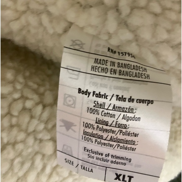 Men’s Hooded Work Coat/Jacket, Heavy Duty, XLT, Green, Lincoln Outfitters, NWT - Picture 10 of 13